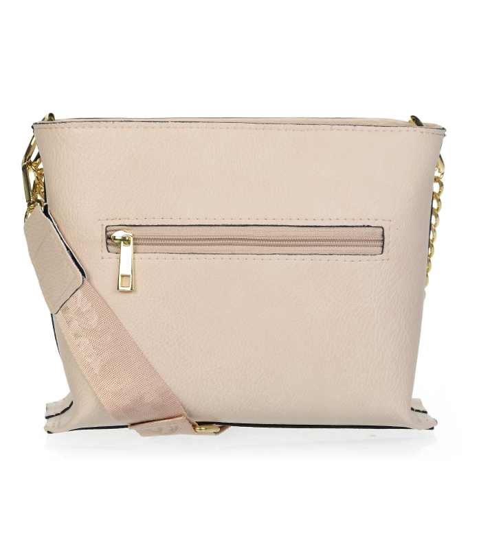 Buy Roma Leathers Genuine Leather Multi-Pocket Crossbody Purse Bag (Beige)  at Amazon.in